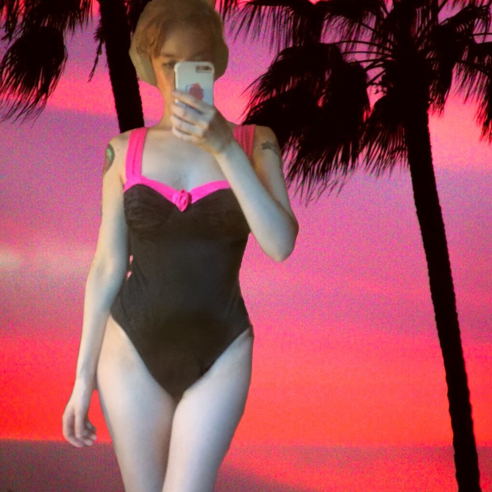Vintage 80's Catalina One-Piece Swimsuit